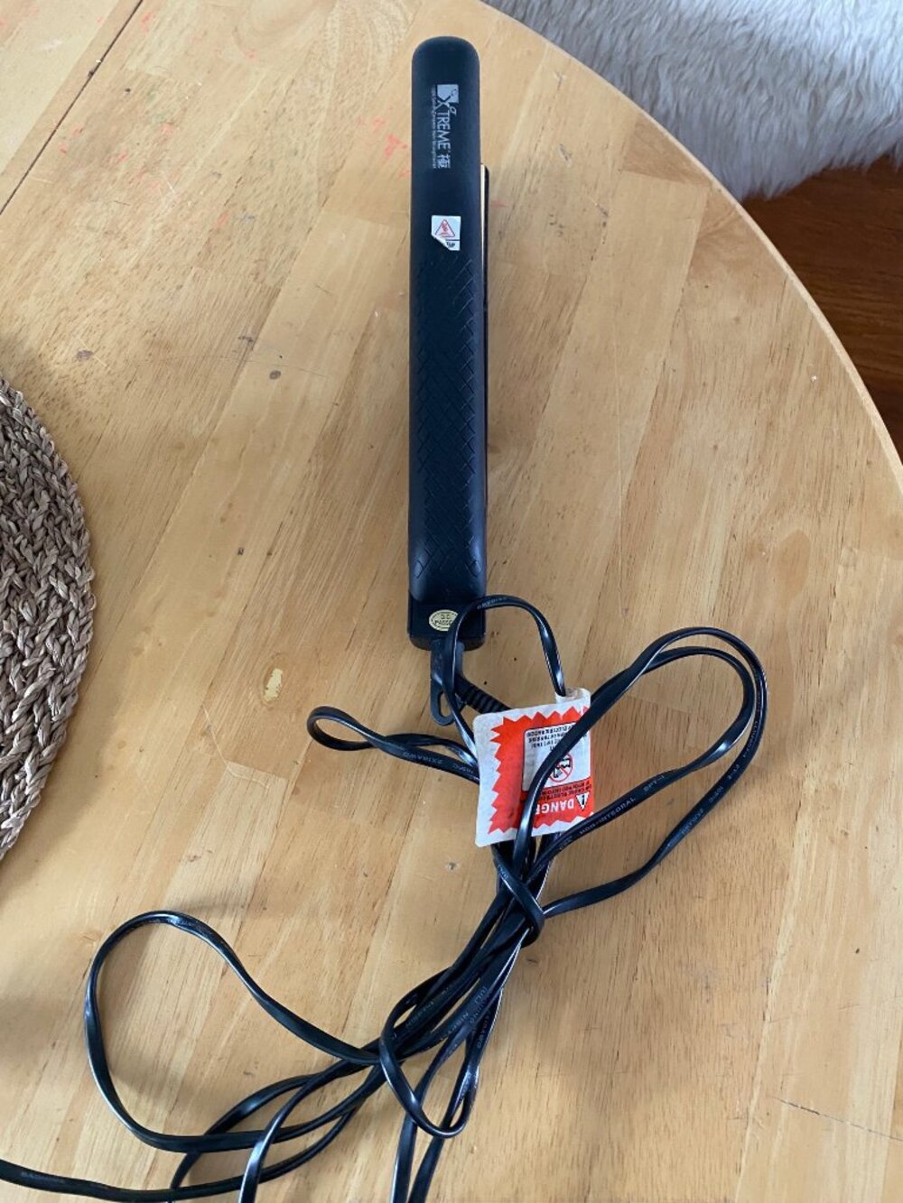 Black Flat Iron Hair Straightener Curling Iron Almost New